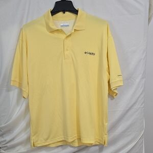 Columbia PFG Vented Men's Large Yellow Polo Shirt